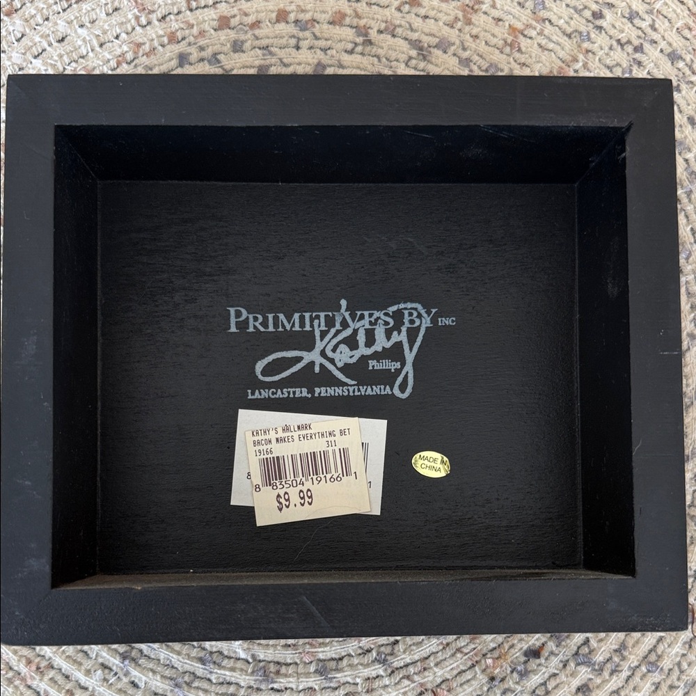 Bacon Makes Everything Better Wall Sign - Black & White - Picture 3 of 3